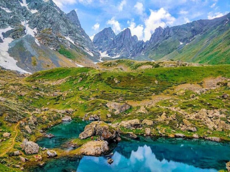 აბუდელაურის ფერადი ტბები - Abudelauri colorful lakes